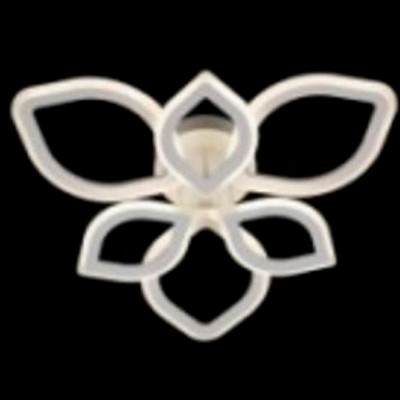 Люстра светодиодная 6 плафонов 74*12 см 126Вт 4020LM 25м2 3 цвета прилож пульт хром Baizheng Люстра светодиодная 6 плафонов 74*12 см 126Вт 4020LM 25м2 3 цвета прилож пульт хром Baizheng