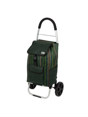 Тележка с сумкой 35 кг 34х31,5х98 см колеса d-19 см Dark green Park