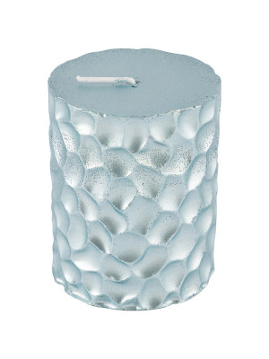 Свеча новогодняя  8х6,5 см голубой Deco Christmas Iceberg Волшебная страна