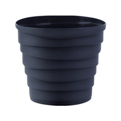 Кашпо пластиковое 3,5 л антрацит Бархан Bmc Кашпо пластиковое 3,5 л антрацит Бархан Bmc