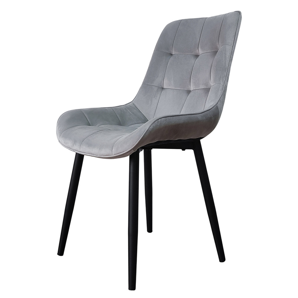 Стул металлический Baizheng 88×40×50 см, текстиль, светло-серый, до 150 кг
