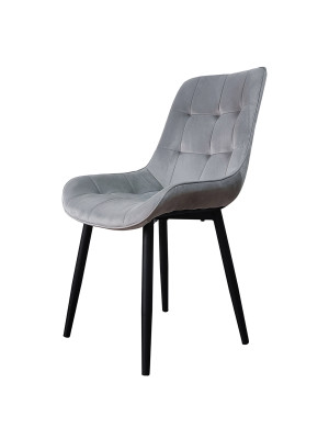 Стул металлический Baizheng 88×40×50 см, текстиль, светло-серый, до 150 кг Стул металлический Baizheng 88×40×50 см, текстиль, светло-серый, до 150 кг