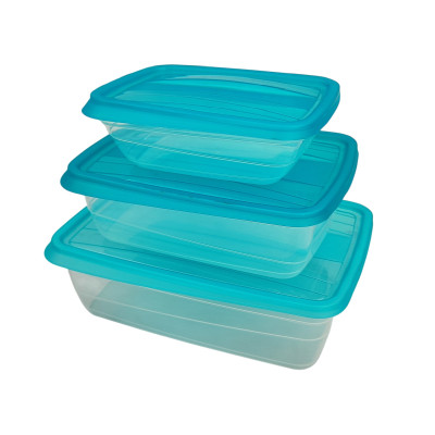 Набор пластиковых контейнеров 3 шт прямоуг бриз 500 мл 1000 мл 1750 мл Fresco Виолет Набор пластиковых контейнеров 3 шт прямоуг бриз 500 мл 1000 мл 1750 мл Fresco Виолет