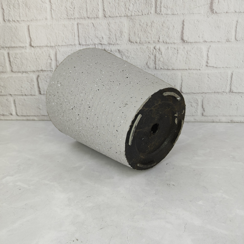 Горшок пластиковый 4,1 л 20*18*17 см серый Baizheng