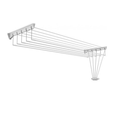 Сушилка металлическая потолочная для белья 8 м 1800х430 мм белая Nika