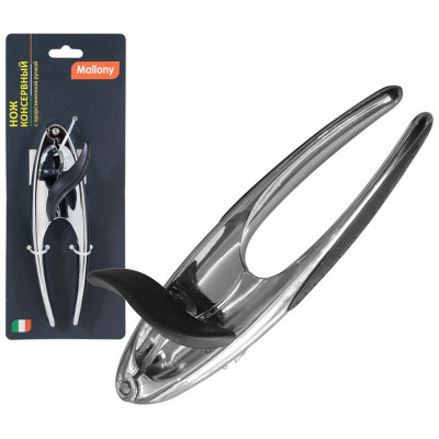 Нож нерж сталь 15,5 см консервный прорезиненная ручка Moderno Mallony