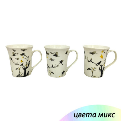 Кружка керамическая 360 мл микс Птицы Baizheng