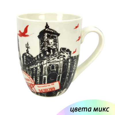 Кружка керамическая 360 мл микс Лондон Baizheng
