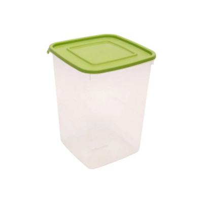 Контейнер пластиковый 2,4 л 143х143х187 мм высокий Каскад квадро Полимербыт