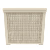 Мини картинка Корзина пластиковая 65 л 568х400х391 мм с крышкой Слоновая кость Лен Альт-Пласт