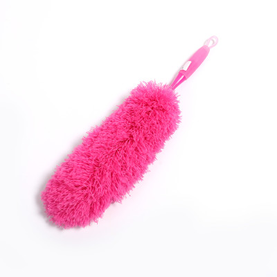 Щетка для удаления пыли 60х14 см микрофибра круглая ручка пластик розовый Baizheng Щетка для удаления пыли 60х14 см микрофибра круглая ручка пластик розовый Baizheng