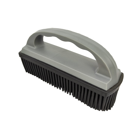 Щетка-утюжок пластиковая 16*5*8,4 см ворс резина хозяйственная микс Графит Baizheng