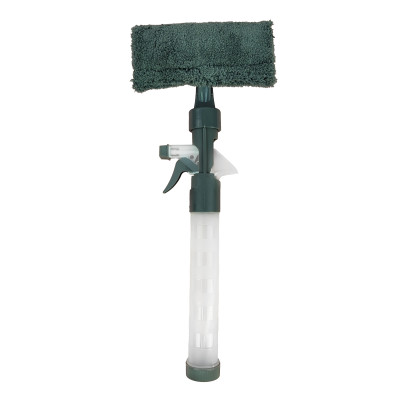 Стекломой пластиковый 40*16*5 см ручка-распылитель тряпочка микс Графит Baizheng