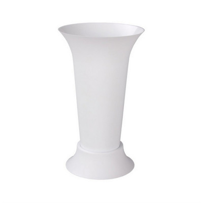 Ваза пластиковая для цветов под срез 31х18,5х18,5 см подставка белый Альтернатива