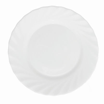 Тарелка стеклокерамическая десертная 19,5 см белый PO-195T/RDP-195T White Parsopal