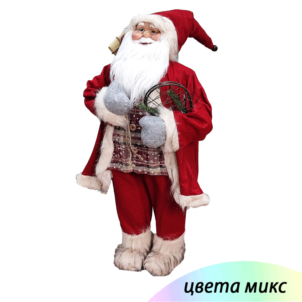 Фигурка новогодняя 90 см микс Дед Мороз NP-1228 Baizheng