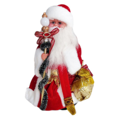 Фигурка новогодняя 30 см Дед Мороз музыкальный микс NP-5306 Fex