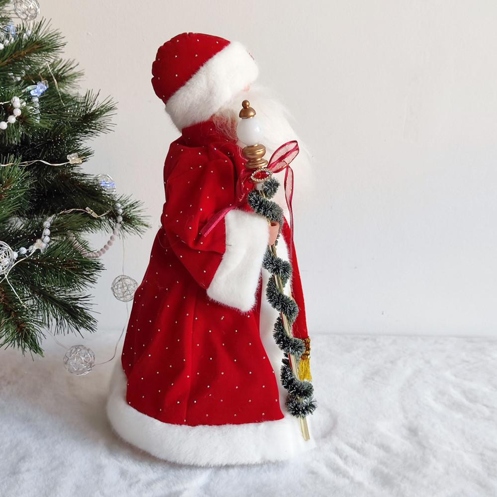Фигурка новогодняя 40 см Дед Мороз музыкальный микс NP-5307 Fex