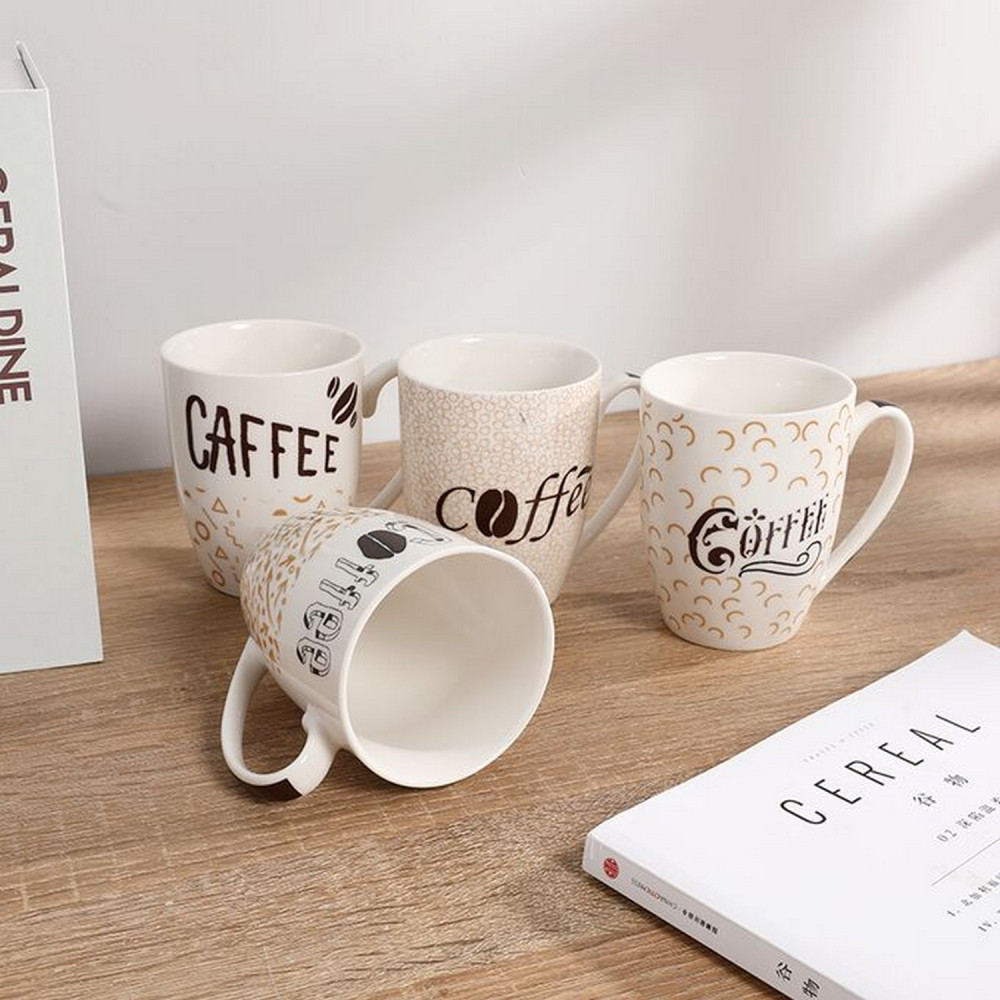 Кружка фарфоровая 350 мл Coffee в ассортименте Baizheng