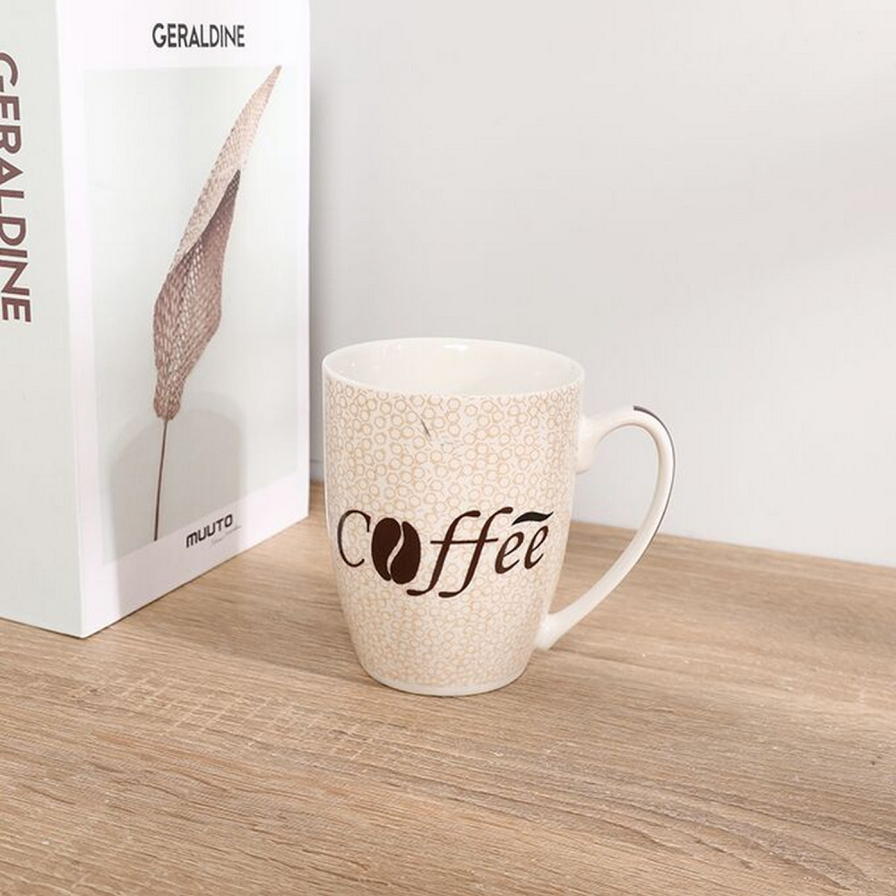 Кружка фарфоровая 350 мл Coffee в ассортименте Baizheng