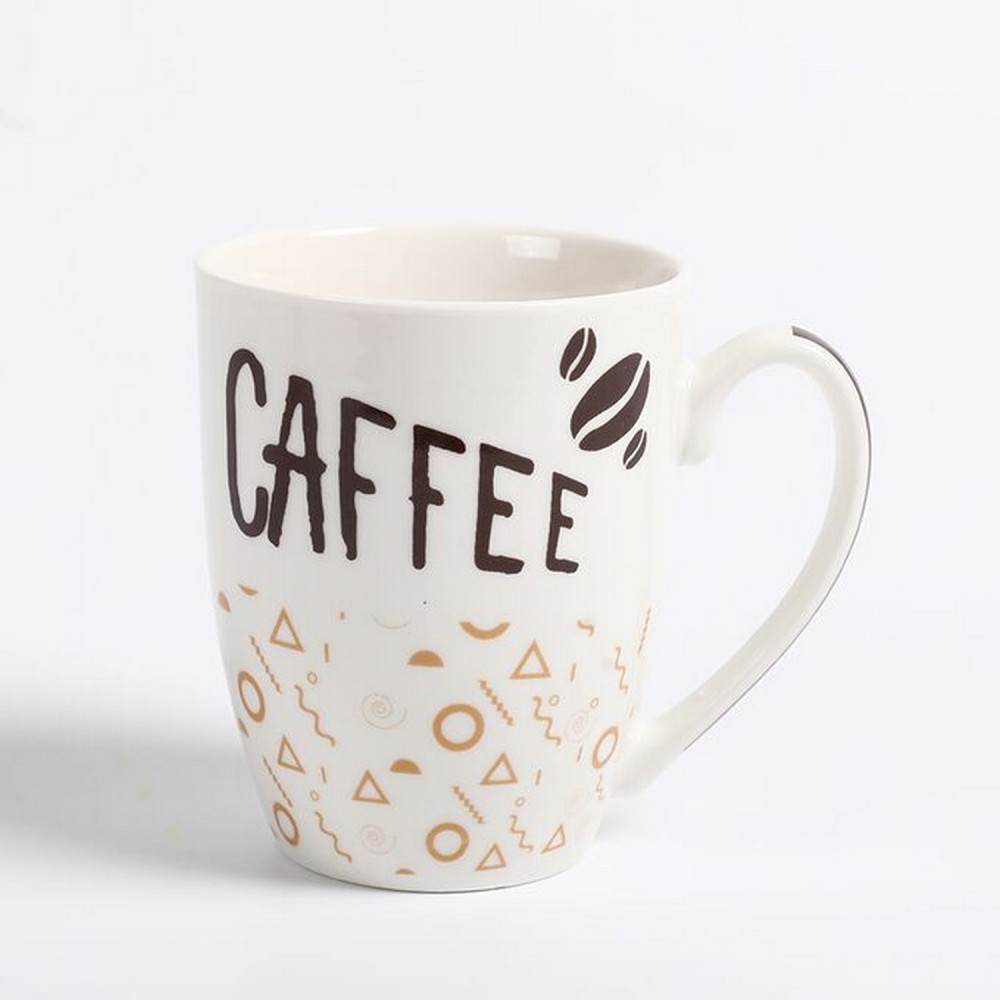 Кружка фарфоровая 350 мл Coffee в ассортименте Baizheng