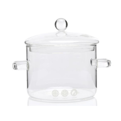 Кастрюля стеклянная 1900 мл 16*18 см круглая стекл крышка стекл ручки прозрачный Baizheng Кастрюля стеклянная 1900 мл 16*18 см круглая стекл крышка стекл ручки прозрачный Baizheng