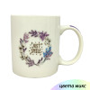 Мини фото Кружка фарфоровая 350 мл букет на белом в ассортименте Baizheng