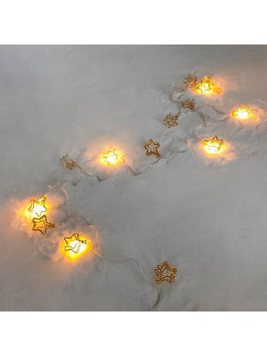 Гирлянда светодиодная 2 м 20 Led нить Звезды желтый XHP-41-2 Baizheng Гирлянда светодиодная 2 м 20 Led нить Звезды желтый XHP-41-2 Baizheng