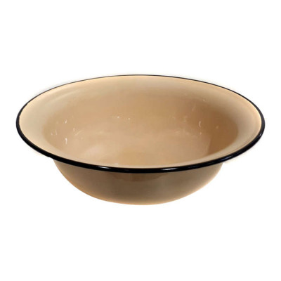 Миска эмалированная 4 л палевый Стальэмаль