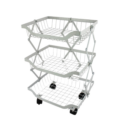 Этажерка металлическая 3-х ярусная 27х35х55 см на колесах микс BZ-130-3 Baizheng Этажерка металлическая 3-х ярусная 27х35х55 см на колесах микс BZ-130-3 Baizheng