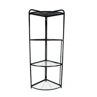 Этажерка металлическая 3-х ярусная 35х35х120 см угловая складная Baizheng Этажерка металлическая 3-х ярусная 35х35х120 см угловая складная Baizheng
