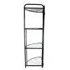 Мини картинка Этажерка металлическая 3-х ярусная 35х35х120 см угловая складная Baizheng