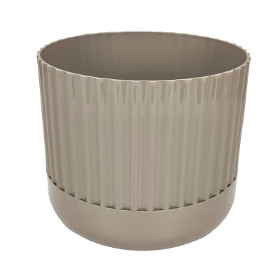 Кашпо пластиковое  3 л с дренажным вкладышем оливковый Стиль Ангарск