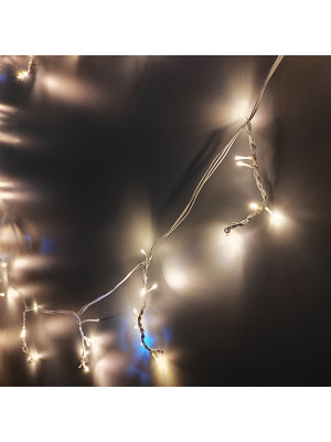Гирлянда светодиодная 6 м 100 led бахрома пластик желтый NP-3383 Fex