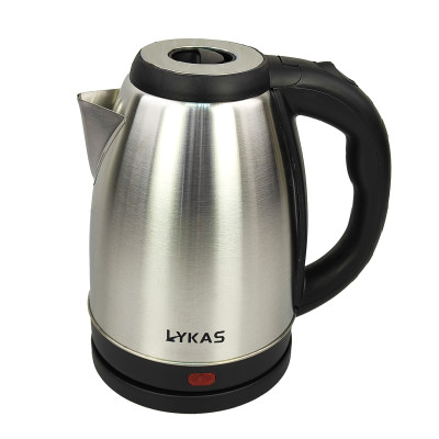 Чайник металлический электрический 2 л  1.85 кВт черный L-8807 Lykas