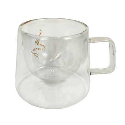 Кружка стеклянная 200 мл с двойными стенками BZ-SCB015 Baizheng