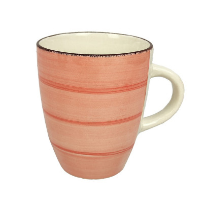 Кружка керамическая 360 мл розовый Браш Коралл