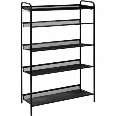 Подставка металлическая для обуви 5-ти ярусная 87х27х106 см черный Женева 35 ЗМИ