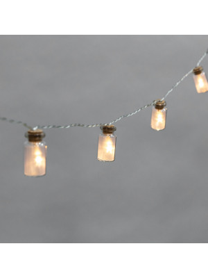 Гирлянда светодиодная 1,5 м 10 led батарейки 2*АА баночки теплый белый Neon-night Гирлянда светодиодная 1,5 м 10 led батарейки 2*АА баночки теплый белый Neon-night