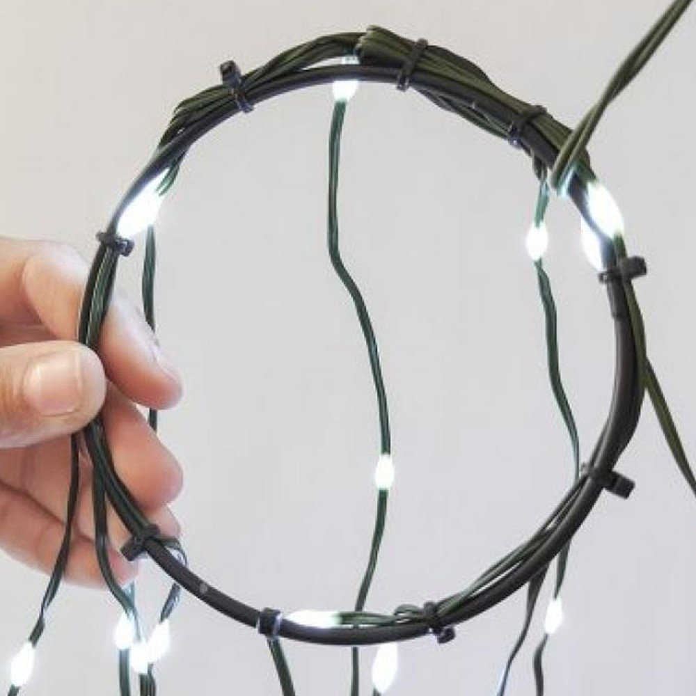 Гирлянда светодиодная  1,5 м 105 led 7 нитей 220 В с кольцом мультиколор Neon-night