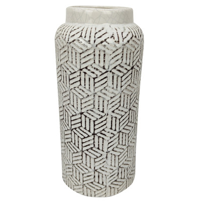 Ваза керамическая для цветов 13х13х28.5 см микс 6261 Коралл