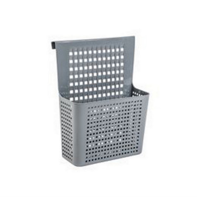 Контейнер пластиковый навесной 245*90*310 мм на дверцу серый Лофт Виолет