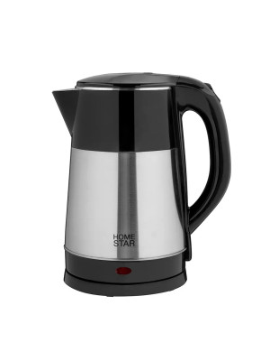 Чайник металлический электрический 2,3 л 1,5 кВт черный HS-1055 HomeStar