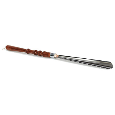 Ложка металлическая для обуви 55 см средняя дерев ручка