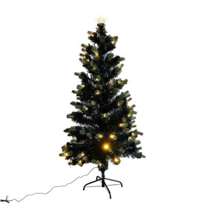 Ель светодиодная 120 см led мультиколор светящиеся кончики веток пласт подставка 71 Fex