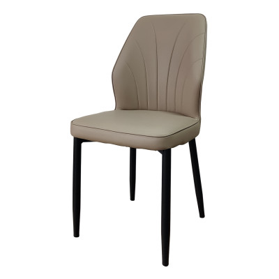 Стул металлический 87*44*45 см до 150 кг искусственная кожа бежевый BZ-103 Baizheng