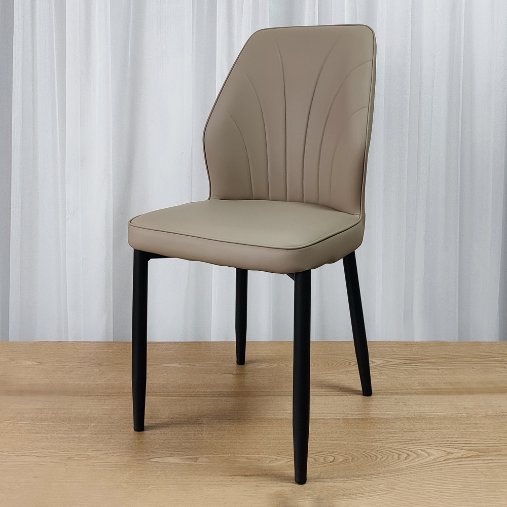 Стул металлический Baizheng BZ-103 87×44×45 см, искусственная кожа, бежевый, до 150 кг