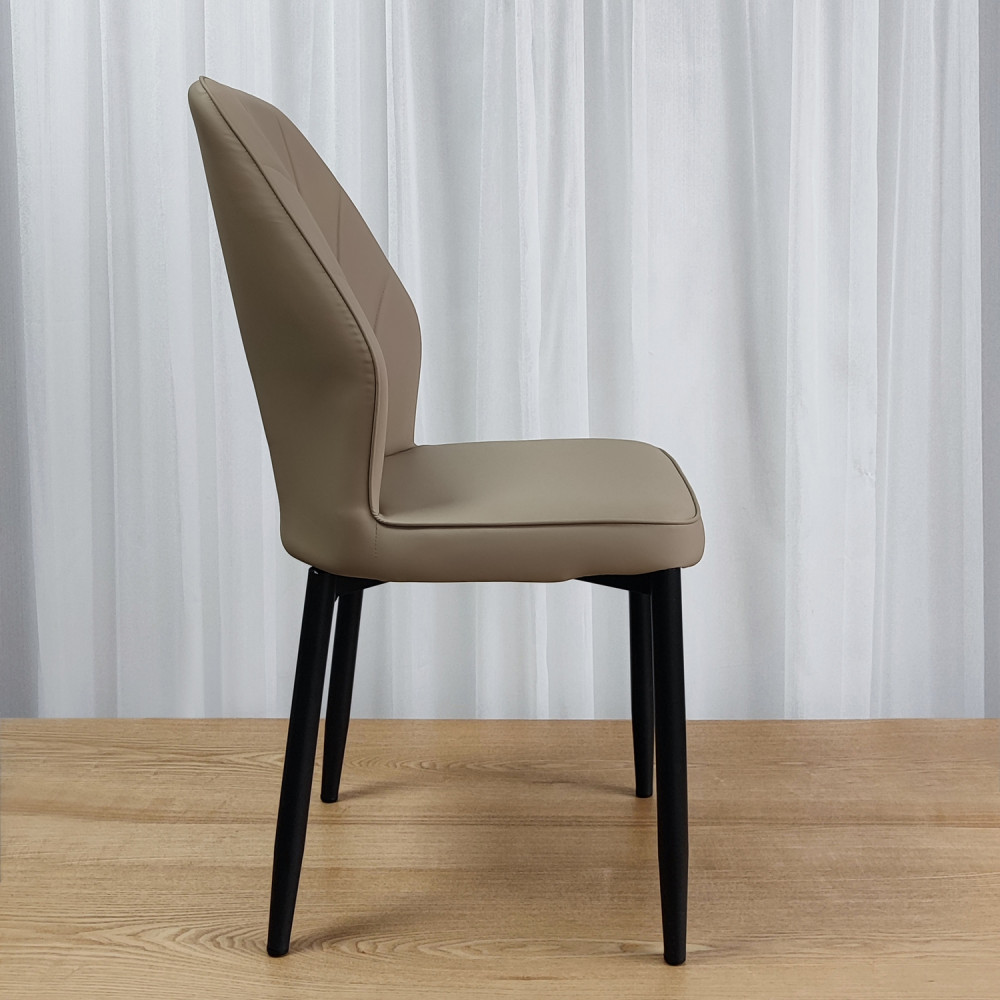 Стул металлический Baizheng BZ-103 87×44×45 см, искусственная кожа, бежевый, до 150 кг
