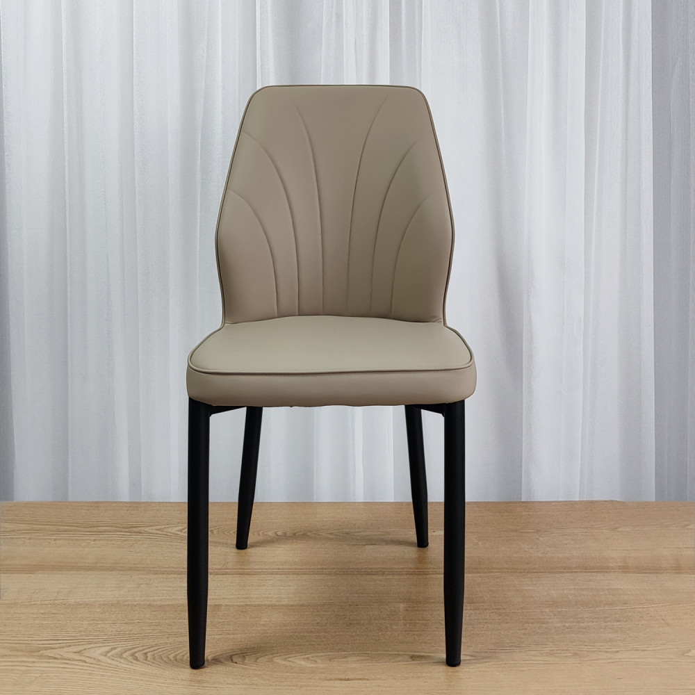 Стул металлический Baizheng BZ-103 87×44×45 см, искусственная кожа, бежевый, до 150 кг