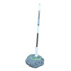 Мини фото Швабра пластиковая 88-128 см отжим насадка микрофибра 33х53 см телескоп ручка Baizheng